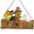 Northlight 13.5 Trick or Treat Halloween Pumpkin, Ghost, and Witch Wall Decoration Perspective: front