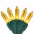 Northlight 100 Count Opaque Gold Mini Christmas Lights - 28.8 ft Green Wire Perspective: front