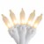 Northlight 50 Count Clear Frosted Mini Christmas Light Set, 24.5 ft White Wire Perspective: front