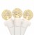 Northlight 50 Count Warm White LED G12 Berry Mini Christmas Lights, 15.9 ft White Wire Perspective: front