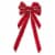 Northlight 12  x 25  Red and Gold 10 Loop Velvet Christmas Bow Decoration Perspective: front