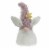 Northlight 12  Purple and White Easter and Spring Gnome Head with Bunny Ears Perspective: front
