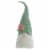 Northlight 20 Green and White Plaid Spring and Easter Gnome Head Table Top Decor Perspective: front