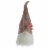 Northlight 20 Pink and White Plaid Spring Gnome Head Table Top Decor Perspective: front