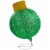 Northlight 38  LED Lighted Twinkling Green Tinsel Onion Ornament Outdoor Christmas Decoration Perspective: front
