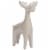 Northlight 5.5 Pearlized Cream Ceramic Moose Christmas Figure Perspective: front