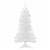 Northlight 4' Pre-Lit Woodbury White Pine Slim Artificial Christmas Tree, Multi Lights Perspective: front
