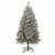 Northlight 4.5' Pre-Lit Flocked Madison Pine Artificial Christmas Tree, Multi Lights Perspective: front