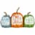 Northlight 15.5 Pumpkin Trio 'Happy Fall Y'all' Autumn Harvest Sign Perspective: front