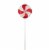 Northlight 42  Red Pinwheel Lollipop with Iridescent Glitter Shatterproof Commercial Perspective: front