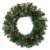 Northlight 24 Pre-Lit Artificial Frosted Pine and Pine Cone Christmas Wreath Perspective: front