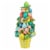 Northlight 17  Colorful Easter Egg Tree in Yellow Gingham Pot Perspective: front