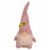 Northlight 12.25 Lighted Pink Spring Gnome with Flower Hat Perspective: front
