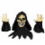 Northlight 8 Spooky Town LED Lighted Grim Reaper with Sound Outdoor Halloween Decoration Perspective: front
