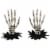 Northlight 7 Skeleton Hands Halloween Window Decoration Perspective: front