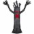 Northlight 55 LED Lighted Black Terrifying Tree Outdoor Halloween Decoration, Purple Lights Perspective: front