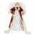 Northlight 14  Burgundy Angel with Lighted Candle Christmas Tree Topper Perspective: front