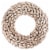 Northlight Champagne Gold Budding Leaves Glitter Christmas Wreath, 11.5-Inch, Unlit Perspective: front