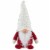 Northlight 9.5  Red and White Plaid Boy Gnome Christmas Decoration Perspective: front