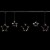 Northlight LED Lighted Stars Christmas Garland, 4ft, Warm White Lights Perspective: front