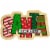 Northlight Red and Green Santa Stop Here Outdoor Christmas Doormat 18 x 30 Perspective: front