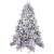 Northlight Pre-Lit Full Flocked Glacier Pine Artificial Christmas Tree - 7.5' Multi LED Perspective: front