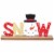 Northlight Wooden Snowman Tabletop Christmas Sign - 9.5 Perspective: front