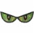 Northlight 20 Lighted Green Eyes Halloween Window Silhouette Decoration Perspective: front