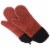Silicone Oven Mits Extra Long Professional Quality Heat Resistant with Quilted Lining and Perspective: front