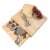 Classic Cuisine 8.6 x 8.25 in. Cheese Board Set with Stainless Steel Tools Perspective: front