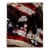 Fluffy Plush Throw Blanket 50 x 60 Inch - American Flag Bald Eagle Print, Lightweight Perspective: front