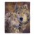 Fluffy Plush Throw Blanket 50 x 60 Inch - Wolf Print Lightweight Hypoallergenic Bed or Couch Perspective: front