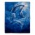Fluffy Plush Throw Blanket 50 x 60 Inch- Ocean Dolphin Print Lightweight Hypoallergenic Bed Perspective: front