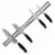 Classic Cuisine 80-KIT1002 22 in. Magnetic Knife Storage Strip Aluminum Bar with Heavy Duty M Perspective: front