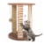 Cat Scratching Post with Perch Sisal Rope and Toys for Cats and Kittens Play Perspective: front