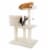 Cat Tree Tower Condo 3 Levels with Cave Perch and Scratching Posts 31 Inches Perspective: front