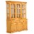 Sunset Trading Oak Selections Treasure Buffet and Lighted Hutch | Light Oak Perspective: front