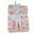 Cutie Pie Unicorn Baby Blanket & Buddy Set - Coral Perspective: front