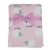 Cutie Pie Sheep Print Plush Baby Blanket - Light Pink Perspective: front