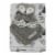 chick pea Plush Fox Baby Blanket & Buddy Set - Grey Perspective: front