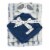 chick pea Plush Reccoon Baby Blanket & Buddy Set - Blue Perspective: front