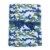 Cutie Pie Camo Print Plush Baby Blanket - Blue Perspective: front