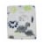 Cutie Pie Dino Print Plush Baby Blanket - Grey Perspective: front