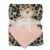 Cutie Pie Leopard Plush Baby Blanket Set - Beige Perspective: front