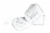 Al Shields 5 ply White KN95 Disposable Respirator Face Mask -3 pk Perspective: front