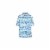 Caribbean Joe Short Sleeve Washed Out Striped Leaves Marled Polo Perspective: front