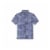 Caribbean Joe Men's Short Sleeve Poly Spandex Button Down Shirt - Watercolor Diamonds Perspective: front