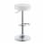 Benzara Classy Backless Adjustable Height Barstool - White Perspective: front