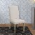 Benjara 19.5  Contemporary Wood Rolled Back Dining Chairs in Beige (Set of 2) Perspective: front