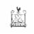 Benzara C482-MTL0011 Antique Metal Cook Book Holder & Stand with Rooster, Bronze Perspective: front